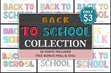 Back to School Collection Font