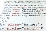 A picture of meta tags in HTML code