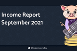 Income Report — September 2021