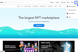 Mercado OpenSea NFT construído em Ethereum