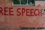 Free during Speech,not After