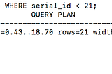 Optimization with Explain Analyze
