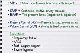 Ventilator Modes — AC, SIMV, CPAP, BiPAP, PCV and VCV