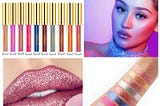 10 Colors Lip Gloss Sexy Glitter Matte Liquid Lipstick Long Lasting Waterproof