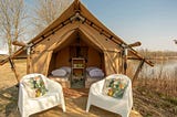 Sparkle glamping tent