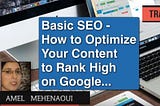 Basic On Page SEO Tutorial: Rank Your Blog High on Google