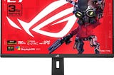 ASUS ROG Strix 27” QHD (2560x1440) HDR400 USB-C Gaming Monitor (XG27ACS), 180Hz,1ms, Fast IPS, 133% sRGB, Extreme Low Motion Blur Sync, G-Sync Compatible, DisplayWidget, Tripod Socket, 3 Year Warranty