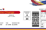 Can you change the name of a person on a Southwest flight ticket?