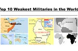 Top 10 Weakest Militaries in the World | military power