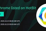 CryptoChrome is listed at HotBit
