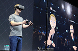 Facebook CEO Mark Zuckerberg onstage at an Oculus developers conference in 2016. Glenn Chapmann/AFP via Getty Images