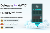 Polygon $MATIC delegation guide by MyCointainer (cold staking)