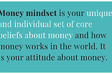 MONEY MINDSET