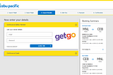 Product Review: Cebu Pacific Air: Part 3- Input guest details and selecting add-ons