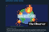 Imagine of the original, inaccurate title of the Guardian article still appearing on social media, even after the title of the article itself has been changed.