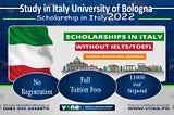 Study in Italy University of Bologna Scholarship 2022 Fully-Funded