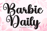 Barbie Daily Font
