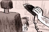 As a child, I hate the barber.