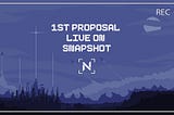 First Proposal is Live on Snapshot