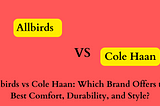 Allbirds vs Cole Haan: Which Brand Offers the Best Comfort, Durability, and Style? 2024