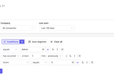 Build a loyal customer segment with filters.