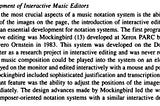 Xerox Mockingbird notation editor for musicians in 80'