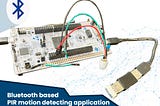 Bluetooth based PIR motion detecting application using STM32 board