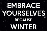 #WinterIsHere with the smog: Choose to accept cycle of nature or fight you will just by signing…
