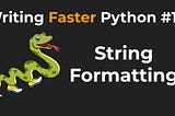 String Formatting