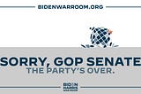 Sorry, GOP Senate. The Party’s Over