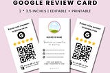 Small Business Canva Google Review Card