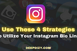 Use These 4 Strategies To Utilize Your Instagram Bio Link Completely — Deepdizy.com
