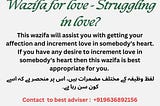 What is the Wazifa for love? effective solution +91 63766 35075