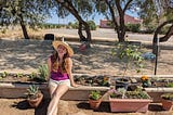 The Sovereign Gardener, Sienna Mae Heath serving at Desert Rose Baha’i Institute in Eloy, AZ.