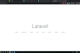 Laravel 7 inital pages