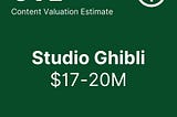 PRESS RELEASE: Credtent Announces $17–20 Million Dollar Valuation of Studio Ghibli’s IP for AI…