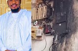 Nollywood Actor Junior Pope Odonwodo and his family escape death as fire breaks out at their home while they slept