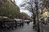 Rambla de Catalunya (Neighborhood experience April 24, 2017)