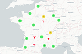 Visualizing Tesla Superchargers in France