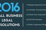 2016 Small Business Legal Resolutions