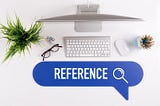 What is the critical difference between a Reference and a Bibliography?