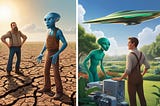 When Aliens Visit: A Tale of Empathy and Misunderstanding