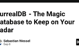 SurrealDB — The Magic Database to Keep on Your Radar