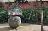 house on a sphere scultpture