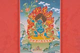 Thangka Painting of Vajrapani Bodhisattva The Indestructible Hand of Buddha by Cottage9.com