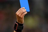 What is a Blue Card in Indoor Soccer?