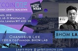 BHOM to Deliver Presentation at London Tech Week on June 14th