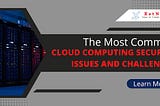 The Most Common Cloud Computing Security Issues and Challenges