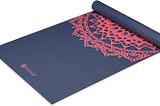 Gaiam Print Yoga Mat, Non Slip Exercise  Fitness Mat for All Types of Yoga, Pilates  Floor Exercises