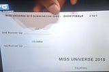It’s Not Steve’s Fault — Miss Universe Card Redesign